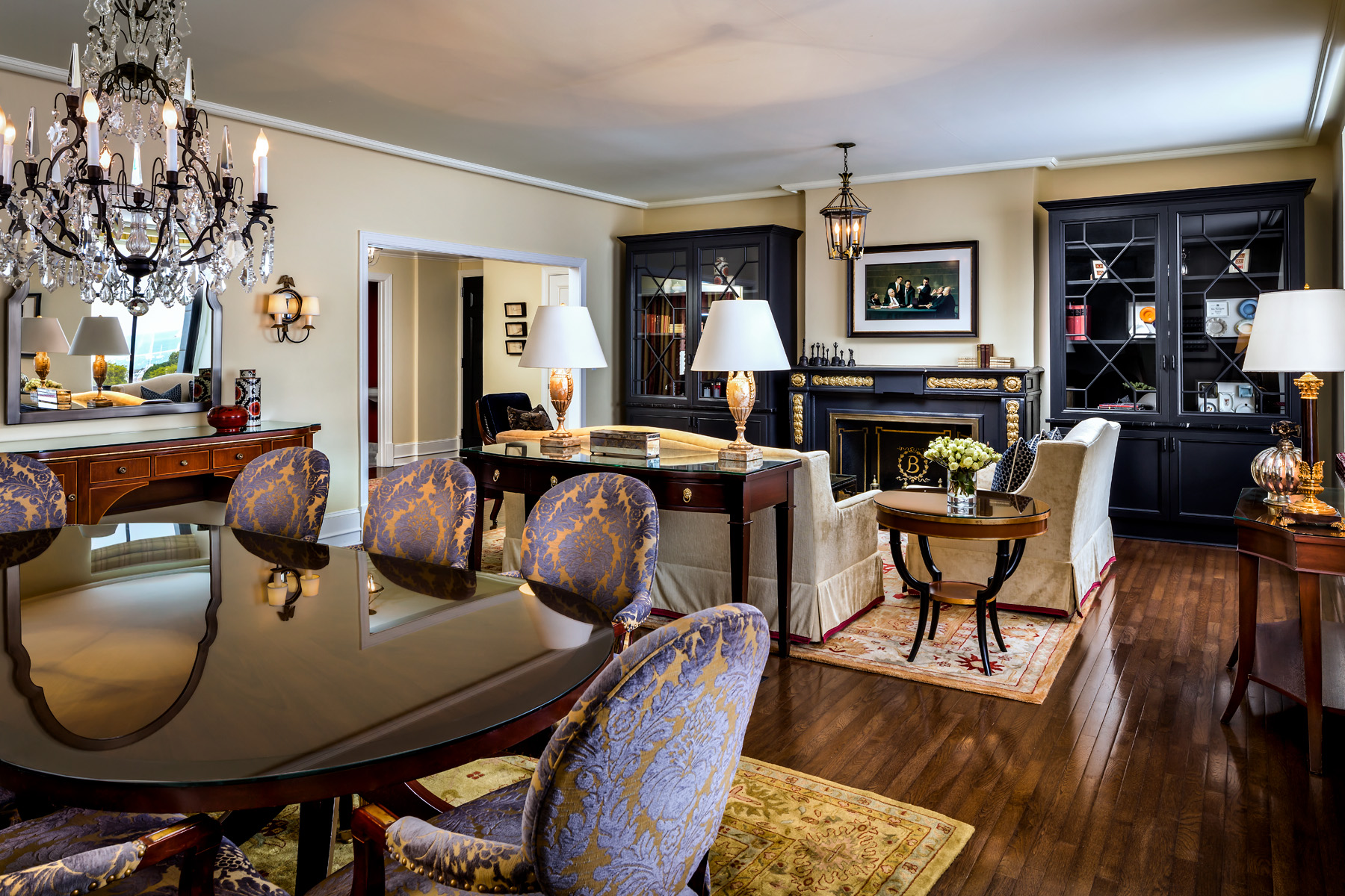 chicago hotels with suites dining room presidents suite 