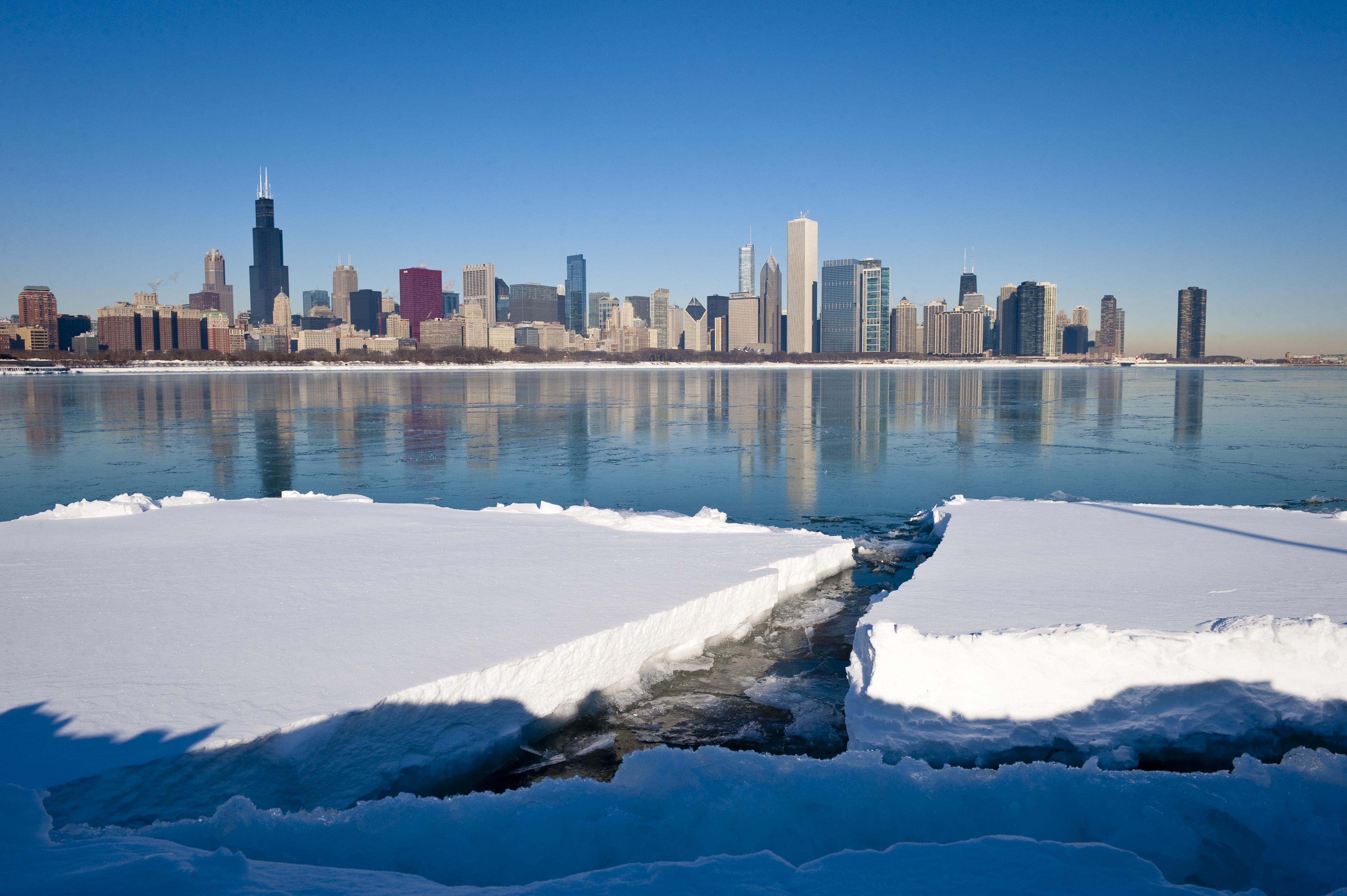 Chicago Skyline in winter